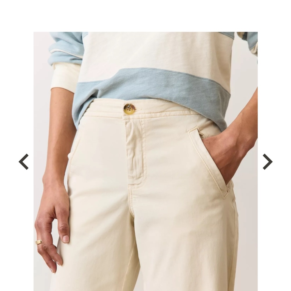 Marine Layer Saturday Pants Small Women’s Khaki $128 - Picture 10 of 11